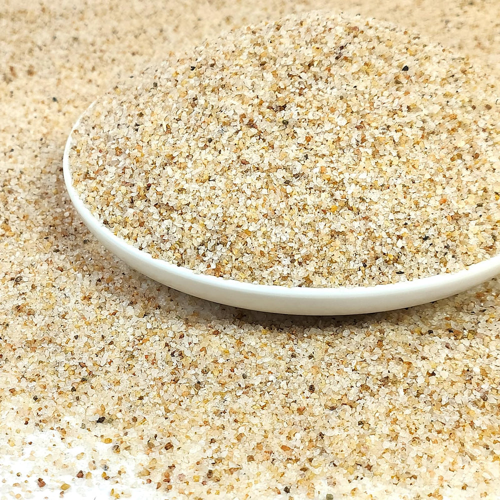 YISZM emballage avant du sable 2lbs montrant produit et infos