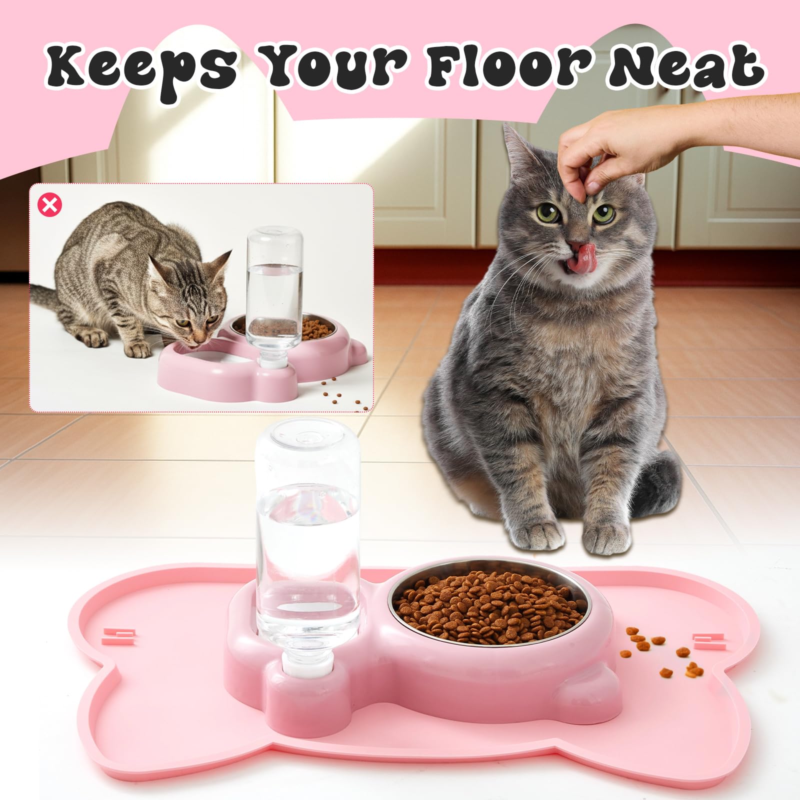Yiyiring comparaison taille avec chat illustrant capacité et encombrement réduit