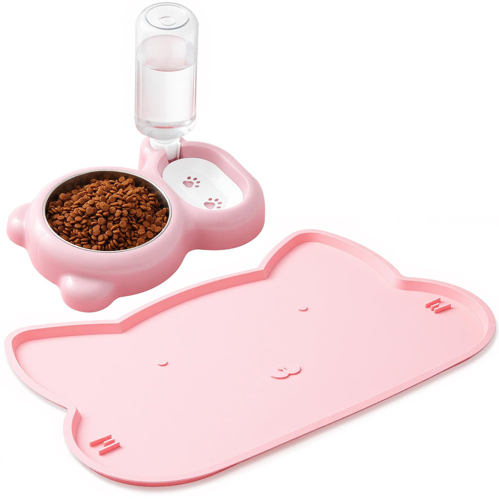 Yiyiring gamelle face avant rose montrant design coordonné et gain de place