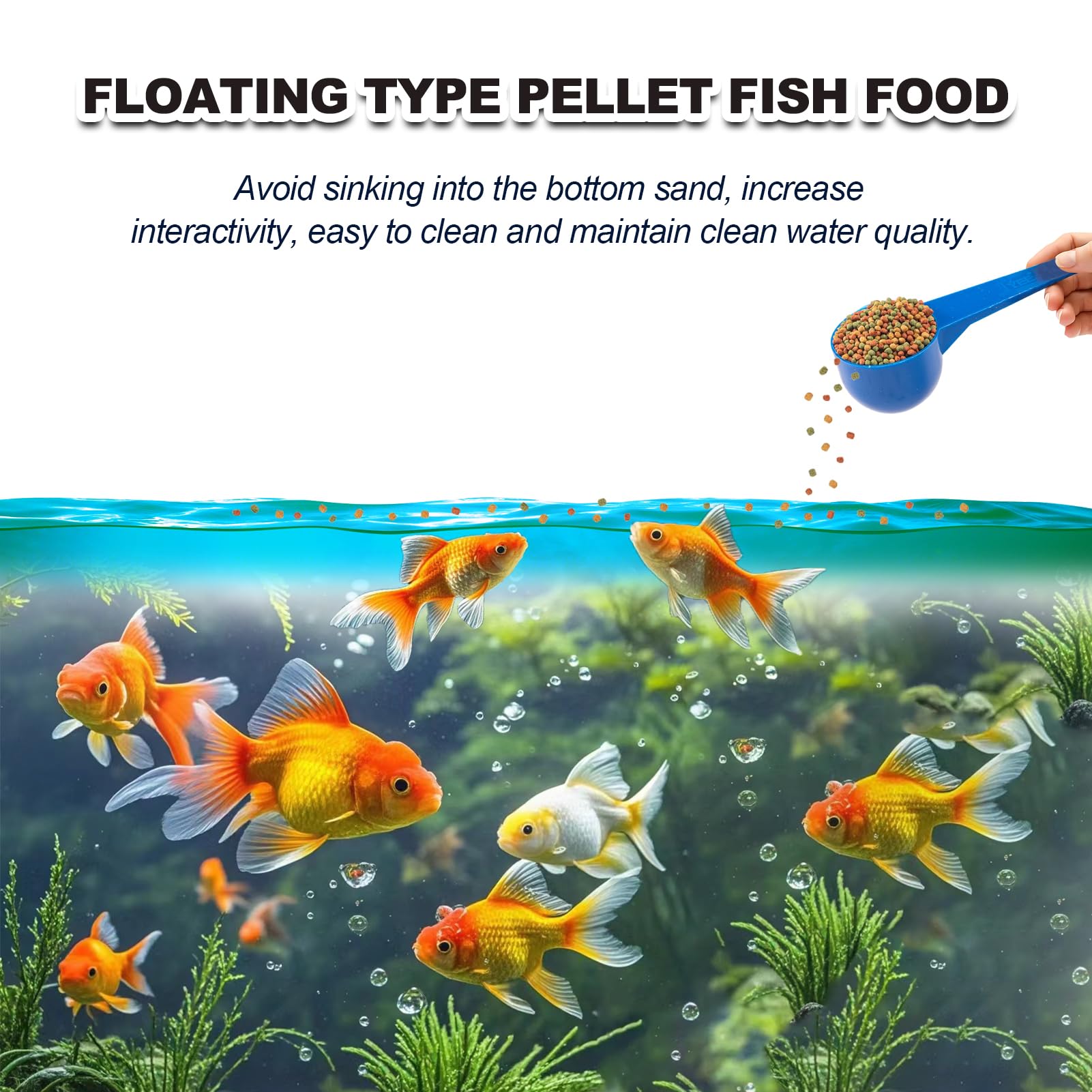 yizeril aquarium lifestyle poisson rouge actif couleur améliorée