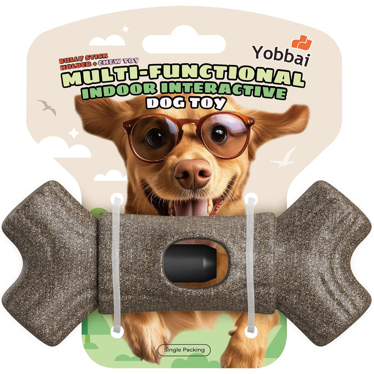 Yobbai vue de face du porte‑friandises montrant l’ensemble du produit et sa solidité