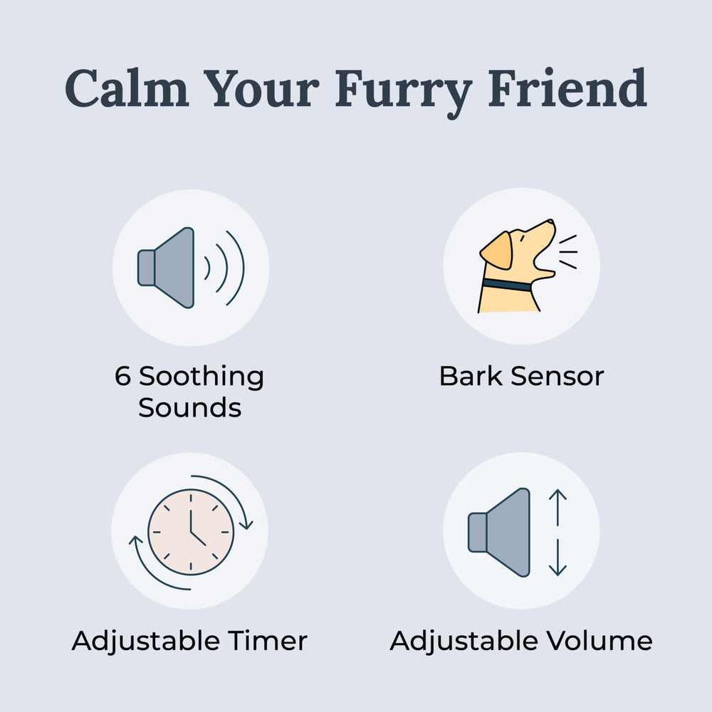 YOGASLEEP Pawzz capteur d'aboiement visible pour déclenchement automatique apaisant