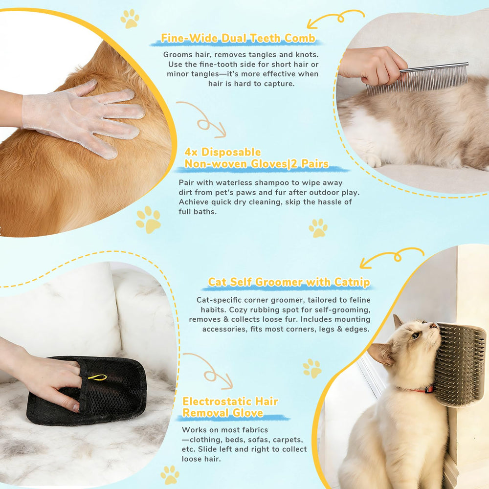 Yonvelt brosse vaporisatrice utilisée sur chat calmant et assouplissant