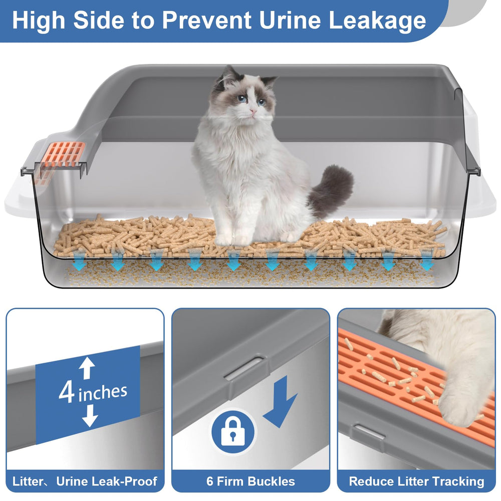 Yoochee bac en usage avec chat, minimise les éclaboussures et débordements