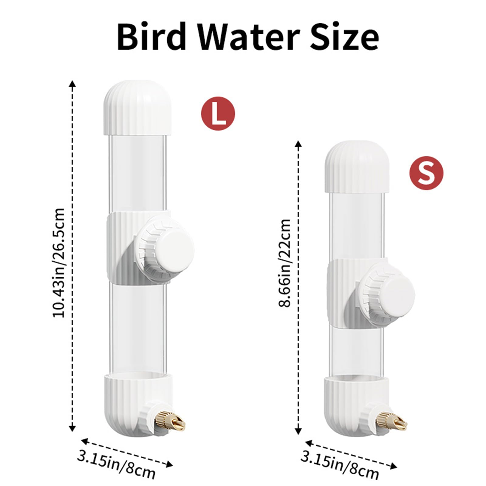 YOOSO WING comparaison d'échelle avec perruche, taille adaptée aux petits oiseaux