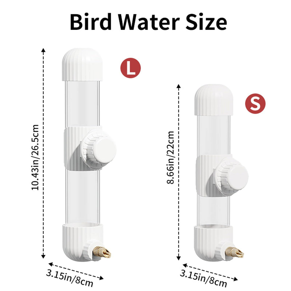 YOOSO WING comparaison d'échelle avec perruche, taille adaptée aux petits oiseaux