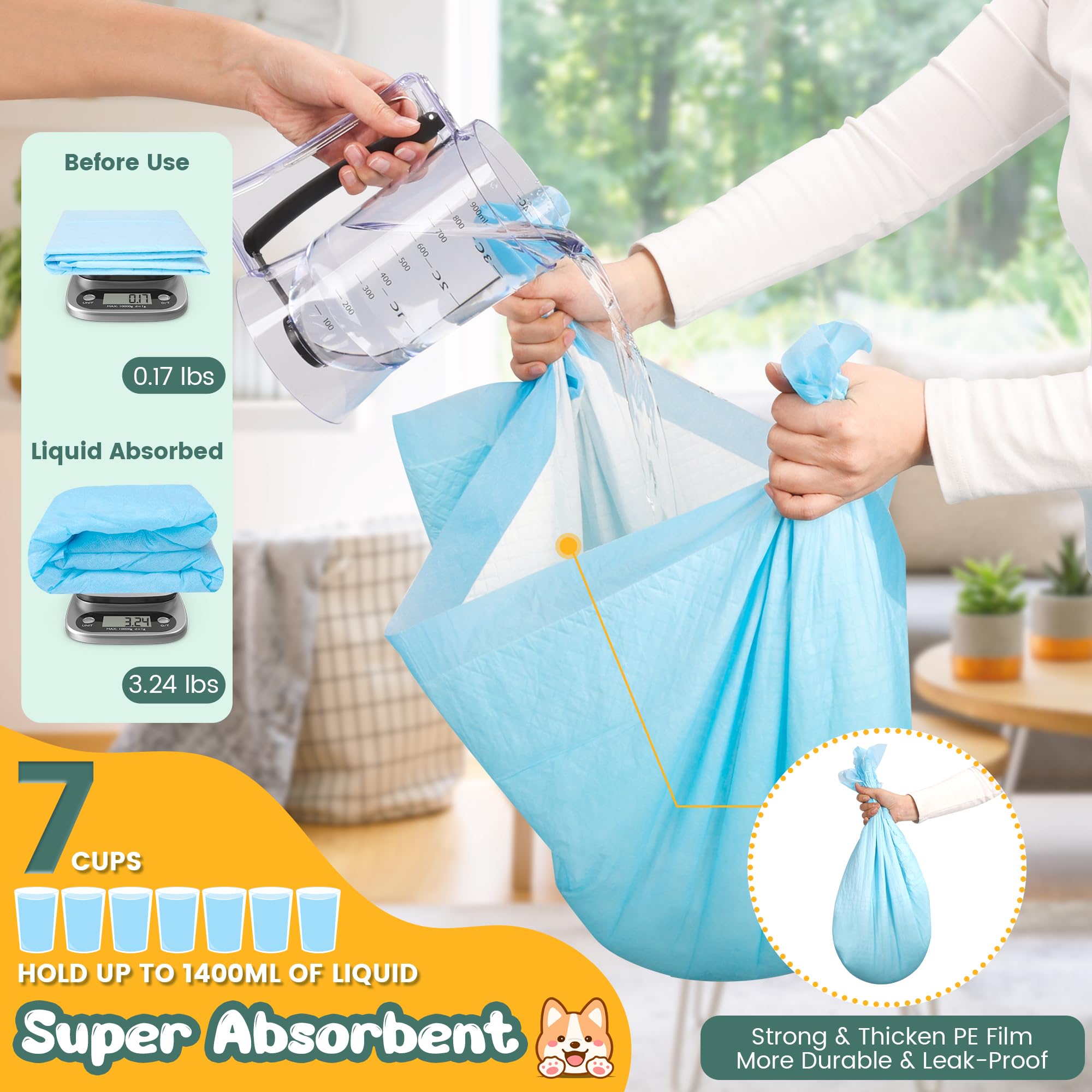 YOPETKI gros plan texture 3D absorbante pour confort rapide