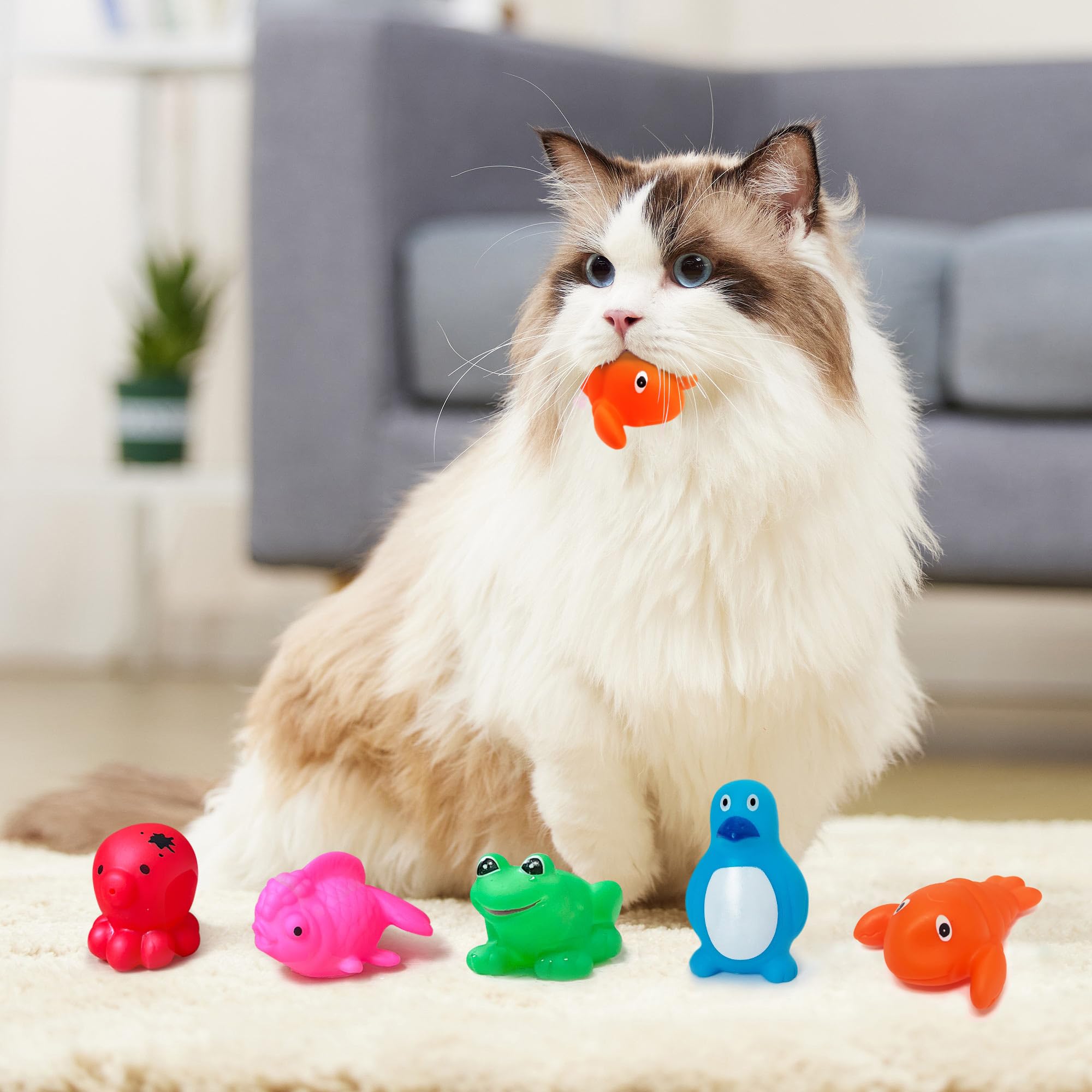Yopetox jouets flottants gros plan stimulent l'instinct de chasse