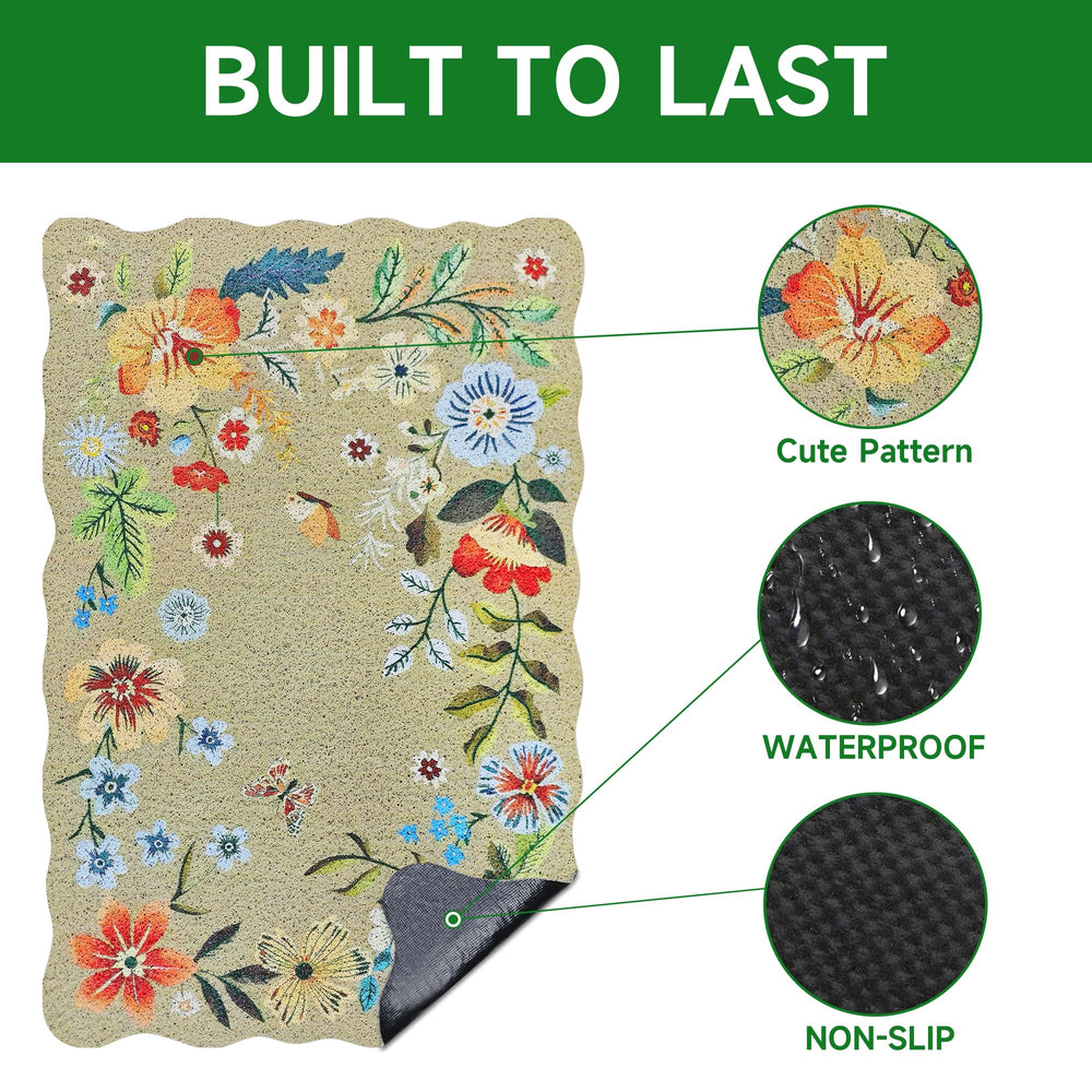 YOSEPATI tapis comparaison taille illustrant dimensions 24 par 16 pouces