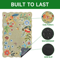 YOSEPATI tapis comparaison taille illustrant dimensions 24 par 16 pouces