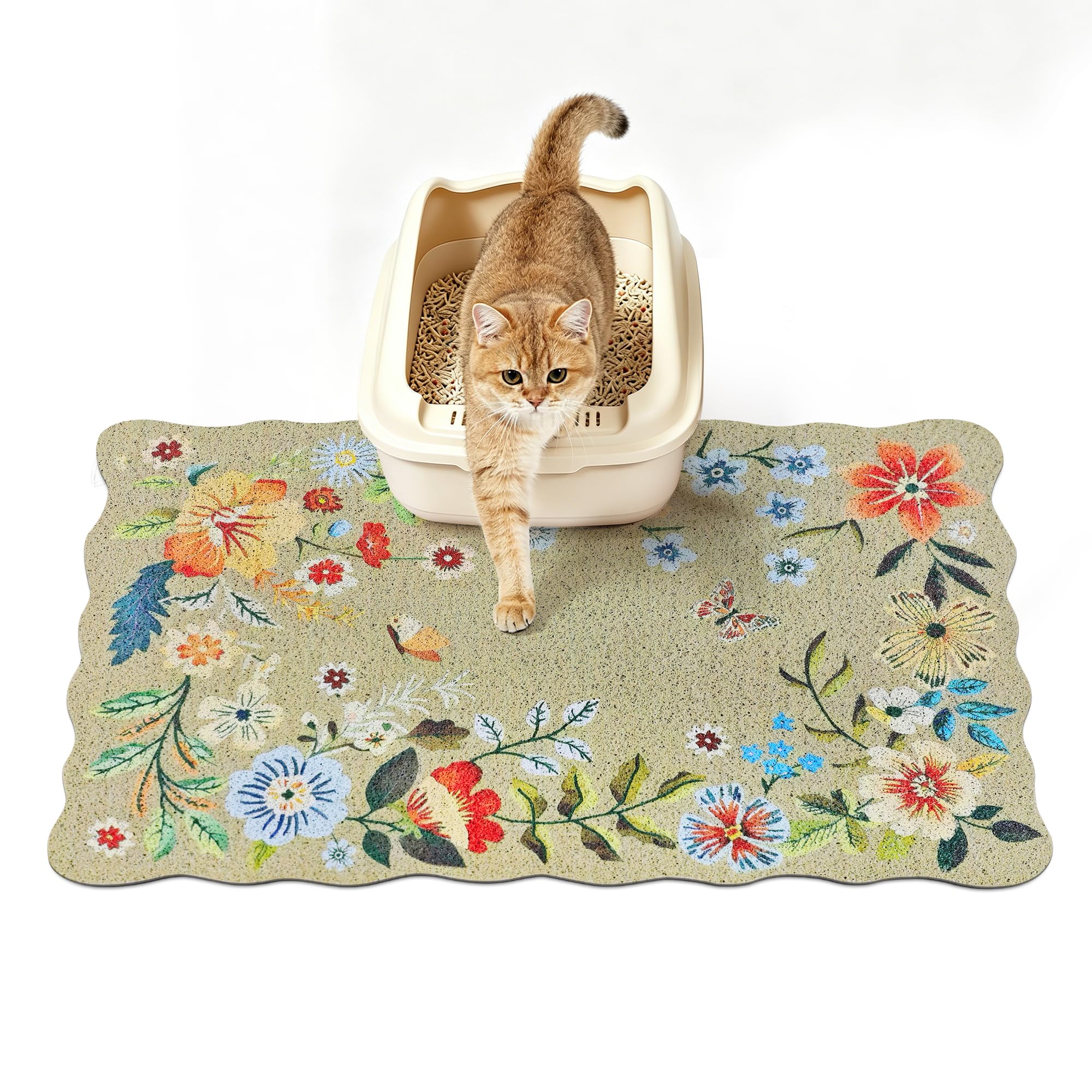 YOSEPATI tapis face avant montrant design boho et capture efficace