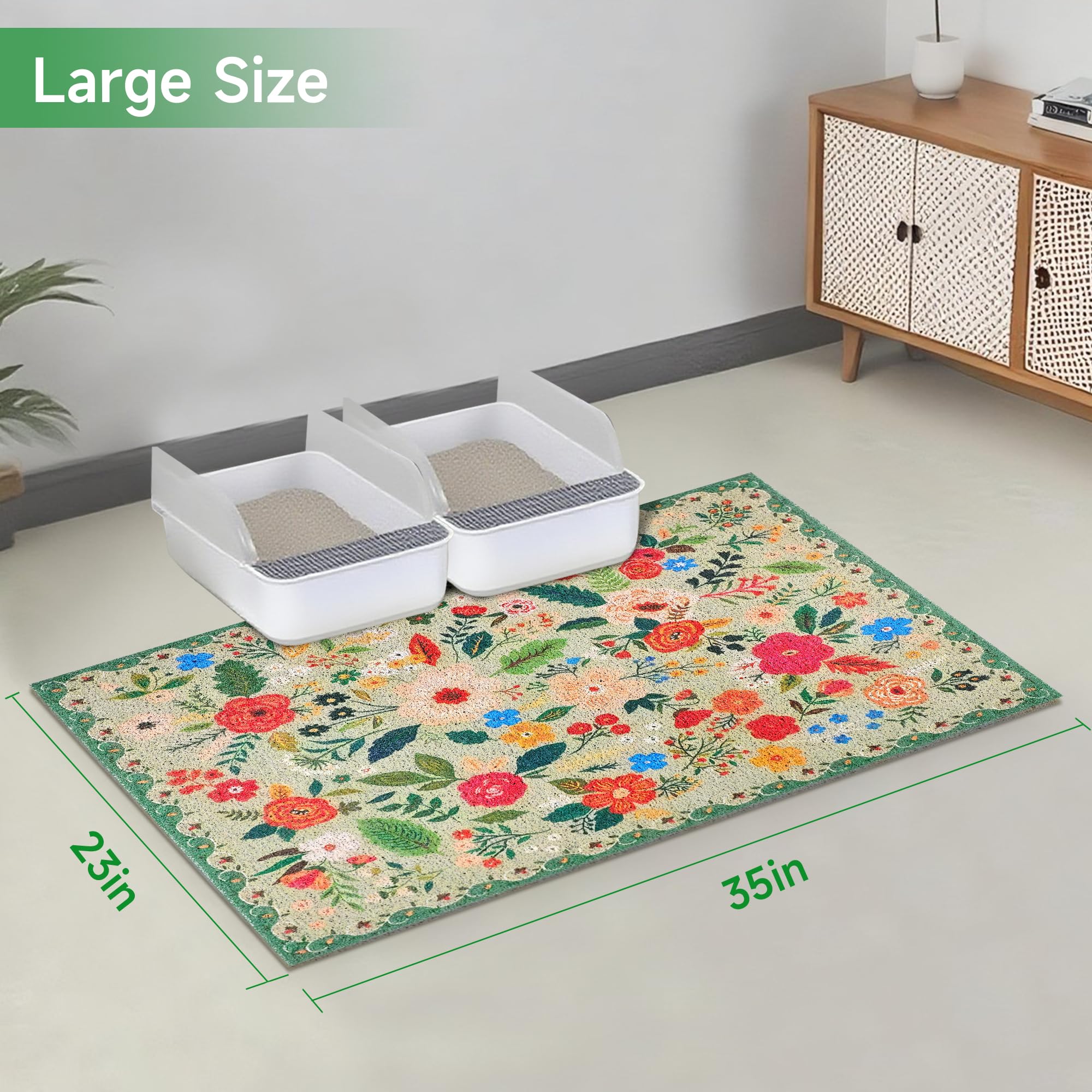 YOSEPATI rinçage du tapis illustrant entretien rapide et séchage facile