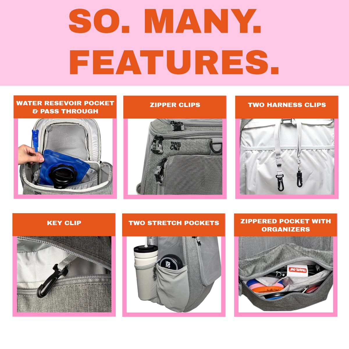 Your Cat Backpack comparaison taille avec chat pour capacité
