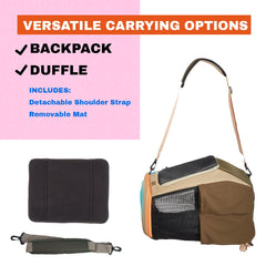 Your Cat Backpack porte latérale ouverte avec chat, accès facile et sécurisé