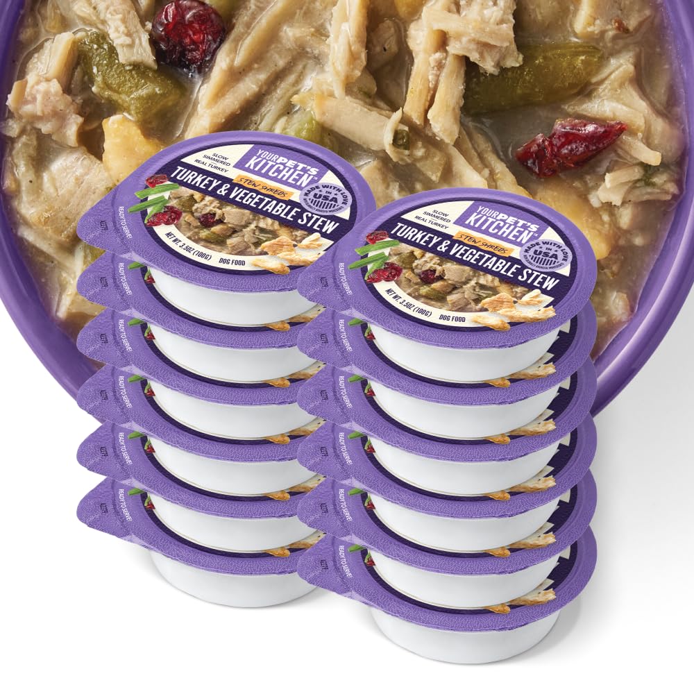 Your Pet's Kitchen gros plan éclats de dinde montrables offrant texture et appétence