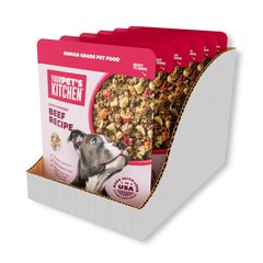 Your Pet's Kitchen gros plan de la texture du bœuf tendre et appétissante