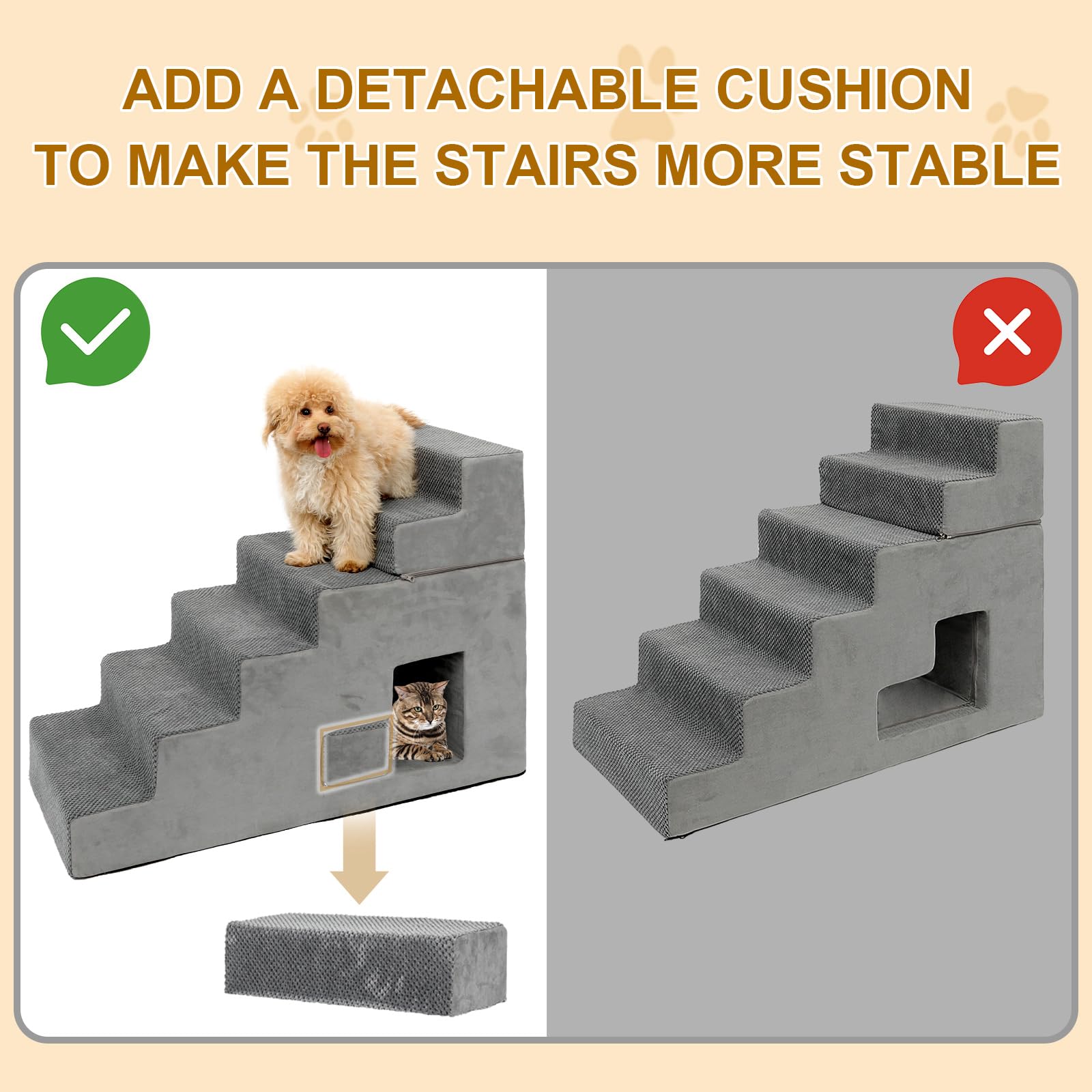 YU YUSING gros plan mousse double densité pour soutien et confort