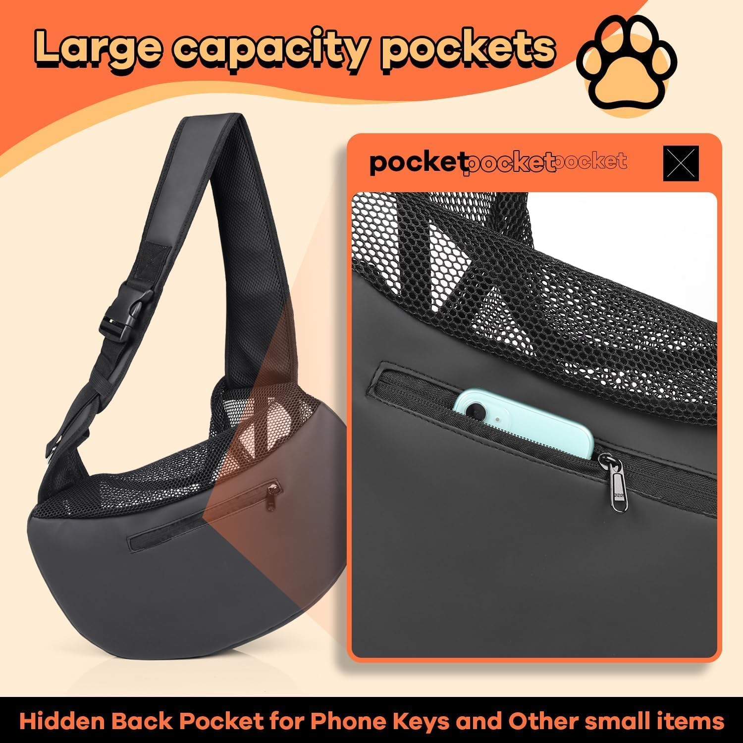 YUDODO boucle réglable d’épaule garantissant port stable et ergonomique