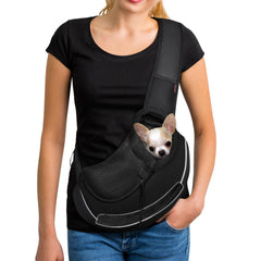 YUDODO face avant du porte-chien montrant design et fermeture, pratique