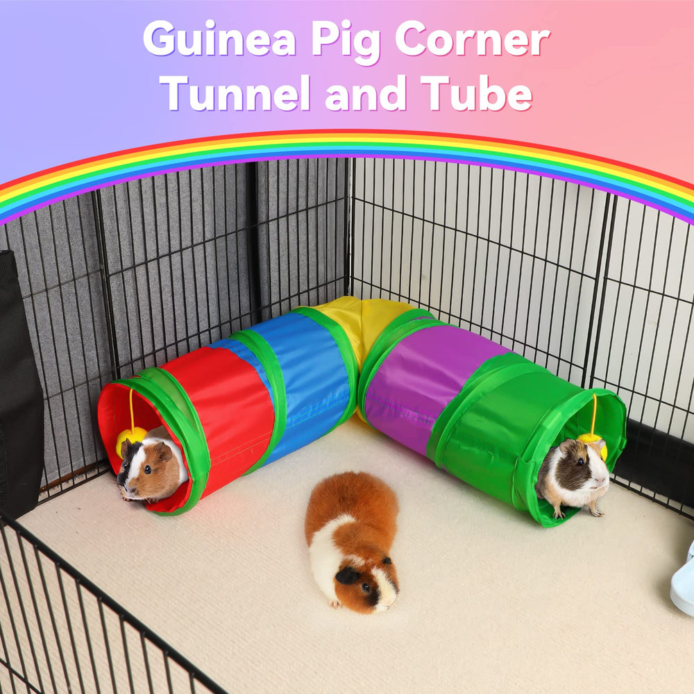 YUEPET cochon d'Inde jouant dans le tunnel pour exercice actif