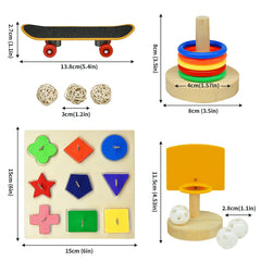 YUESUO perruche sur mini skateboard, favorise activité physique et équilibre