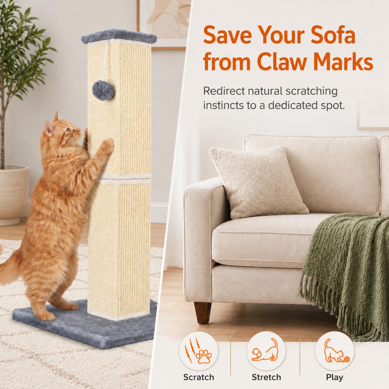 YULOYI comparaison taille montrant échelle pour chats adultes