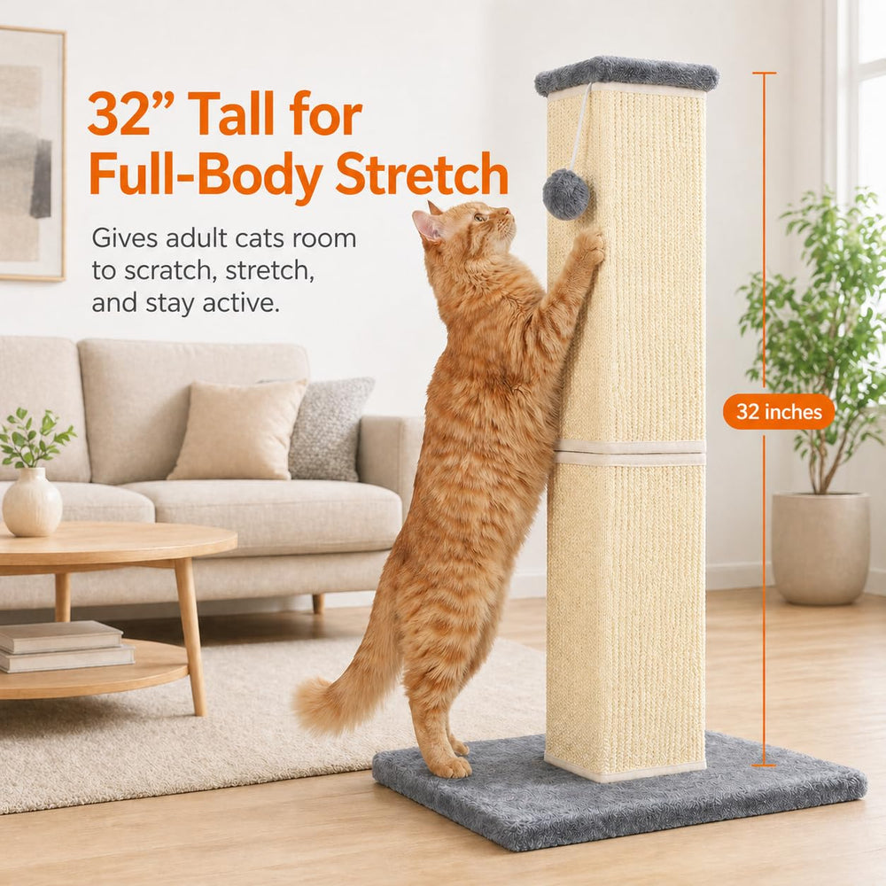 YULOYI gros plan du sisal naturel durable pour griffes saines