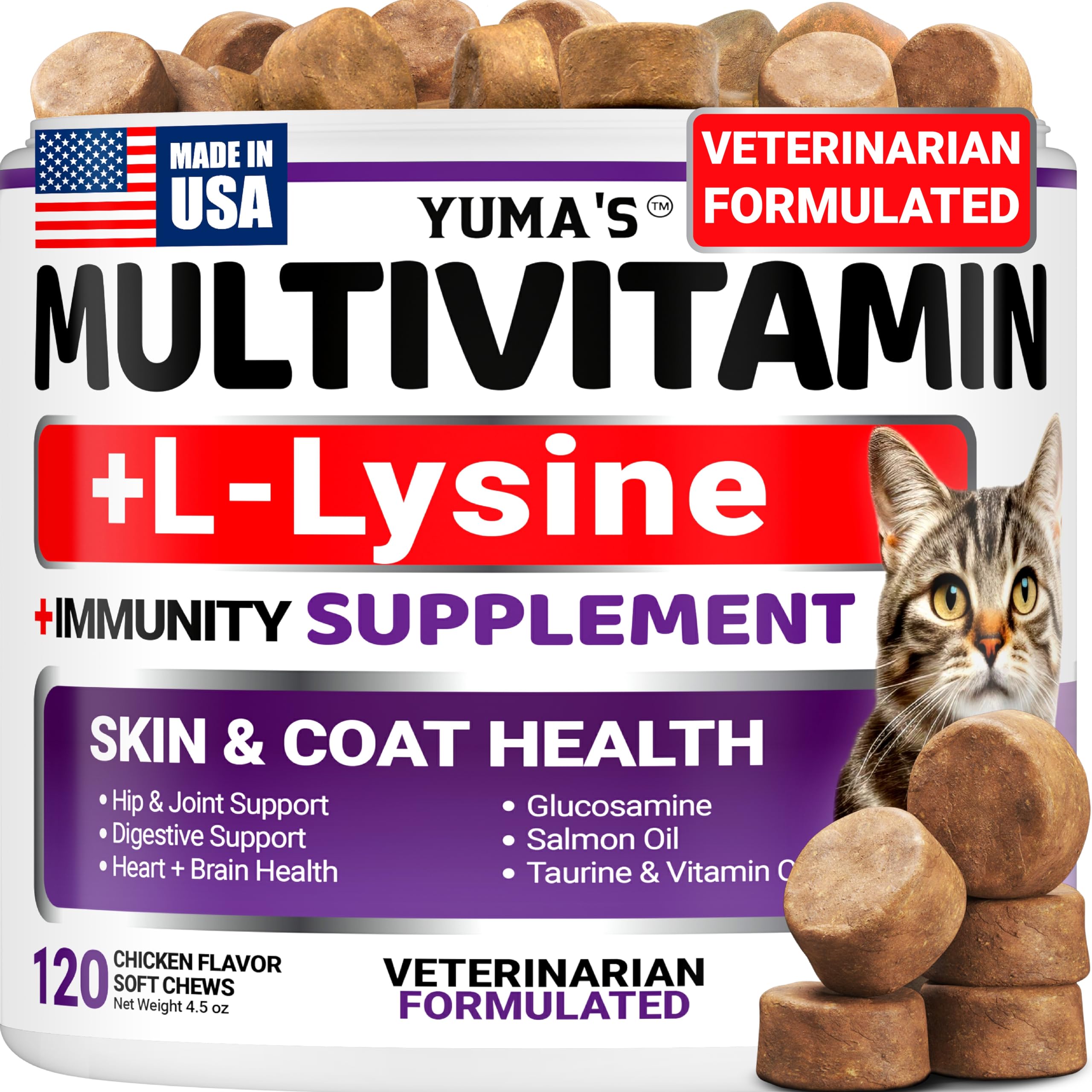 YUMA'S emballage face montrant le produit et bénéfice soutien quotidien