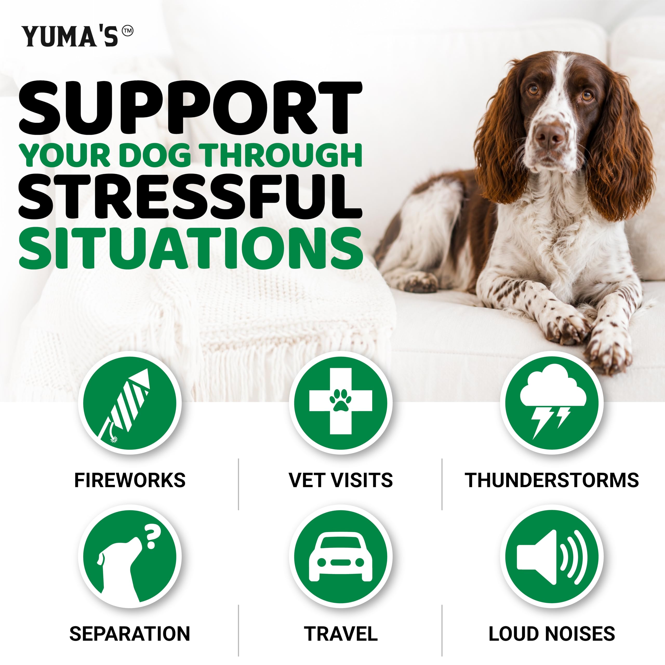 YUMA'S étiquette mettant en évidence la fabrication vétérinaire et USA