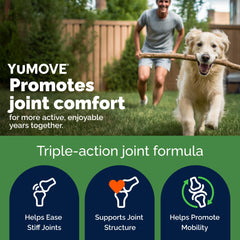 YuMOVE gros plan sur la tablette montrant texture et qualité absorbable