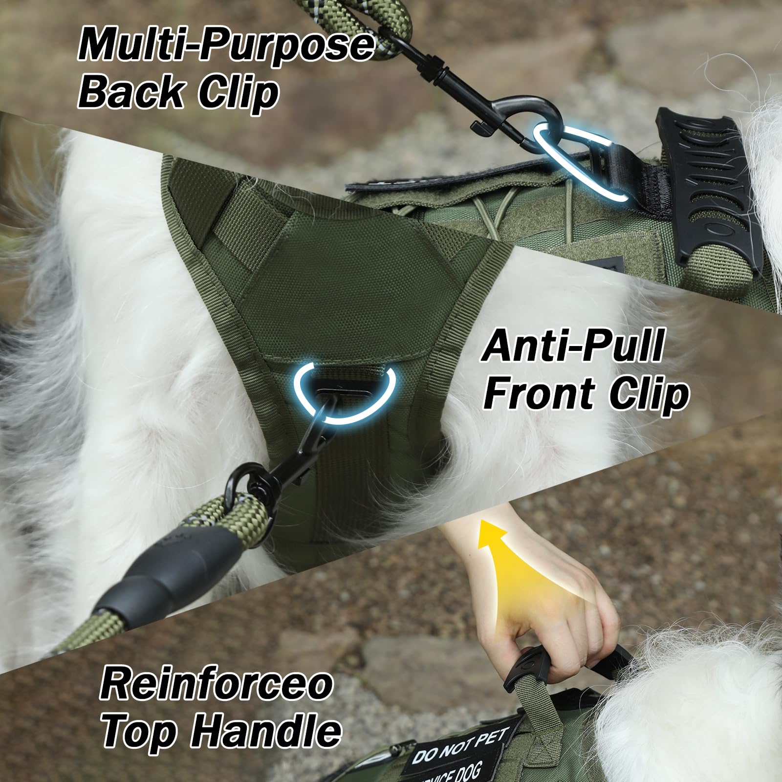 Yungaspy système MOLLE latéral permettant fixation de pochettes pratiques