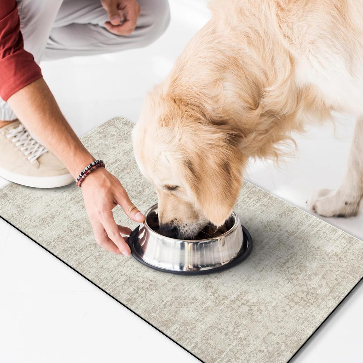 Ywomgcj tapis posé en cuisine hygiène et confort animal