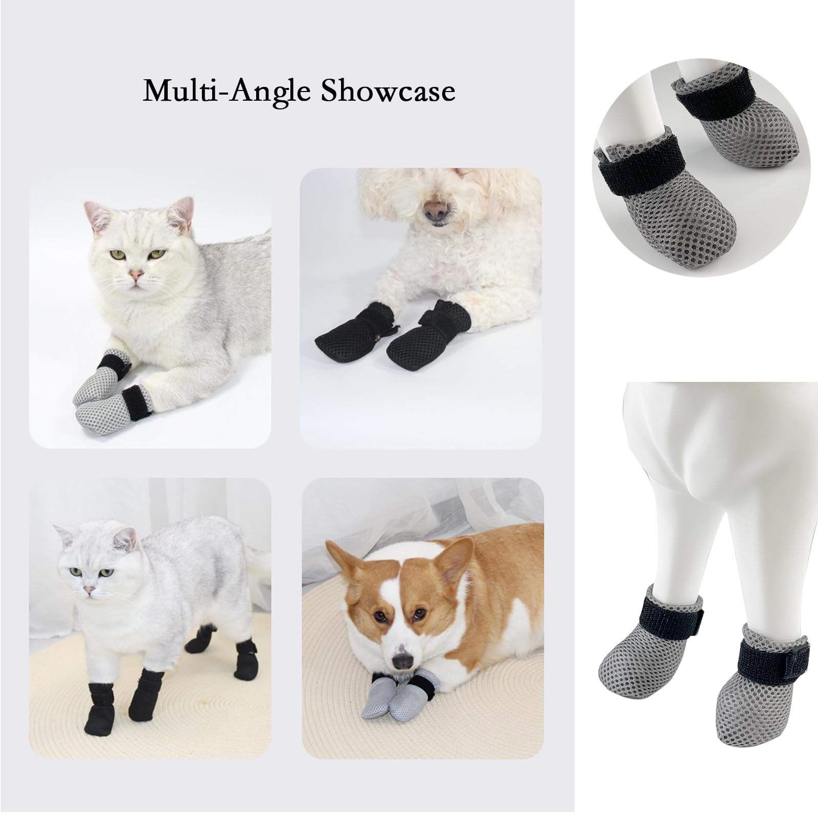 YYanniwani bottine comparée à patte de chat, guide taille précis