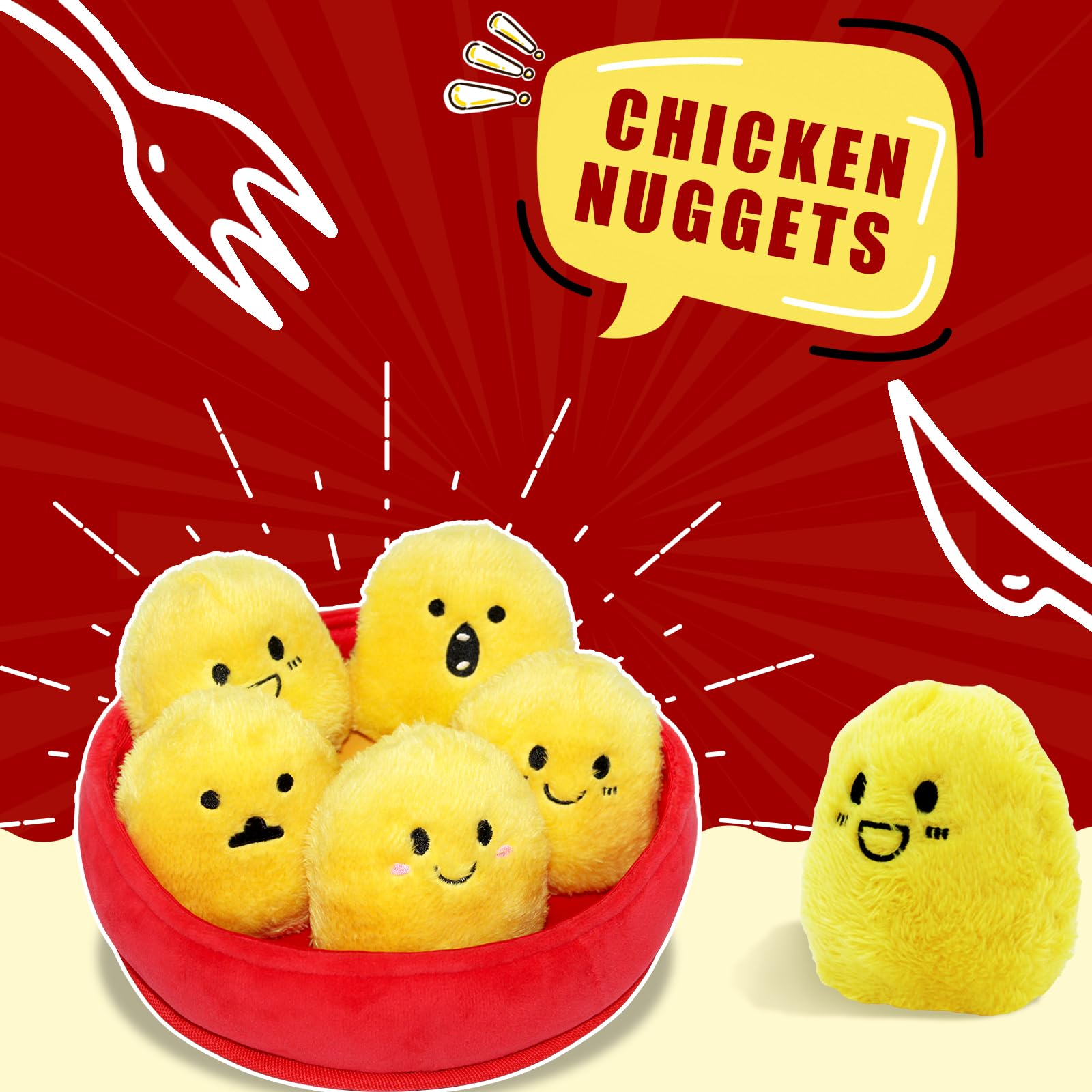 YZHDUXIU boîte ouverte avec nuggets pour jeux de recherche et rangement