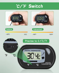 Thermomètre Zacro fixé par ventouse offrant installation simple
