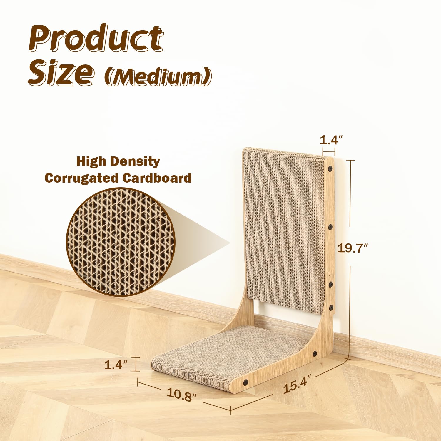 Zakkart griffoir L à côté d’un objet pour comparer la taille moyenne 19,7"