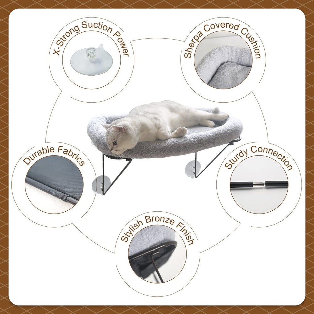 Zakkart lit sherpa douillet montrant confort chaud pour chat