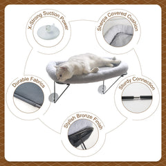 Zakkart lit sherpa douillet montrant confort chaud pour chat