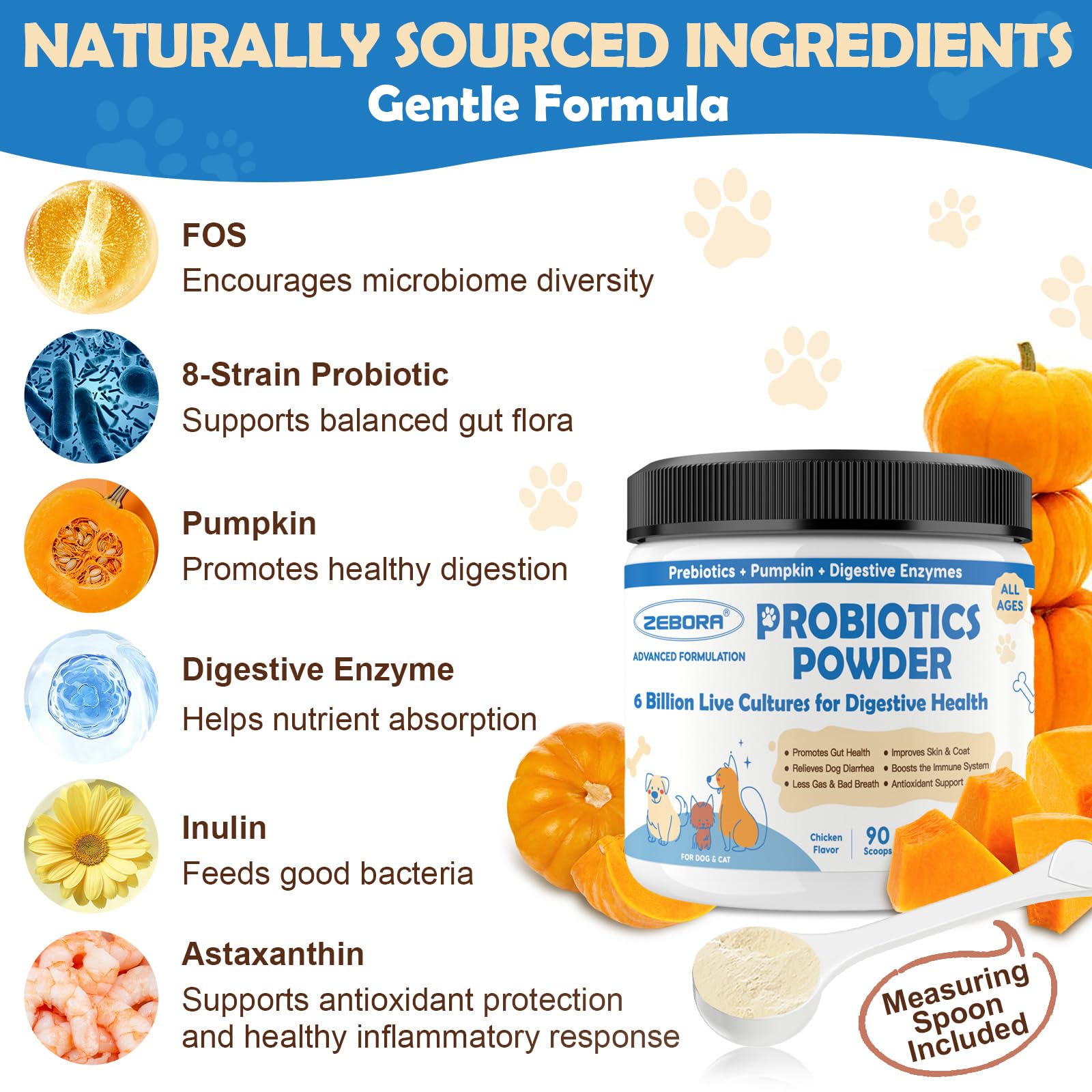 ZEBORA scoop portion sur croquettes pour dosage précis et simple