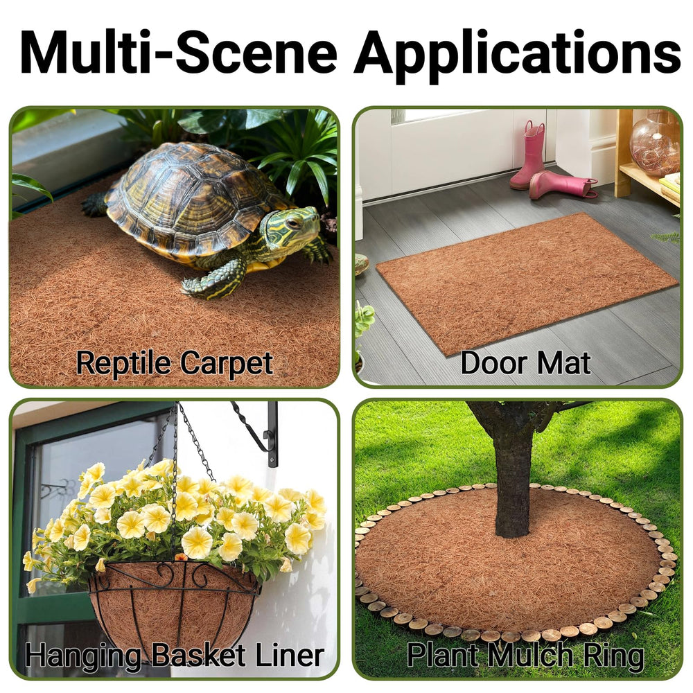 ZeeDix tapis découpé aux ciseaux adapté à la forme du terrarium