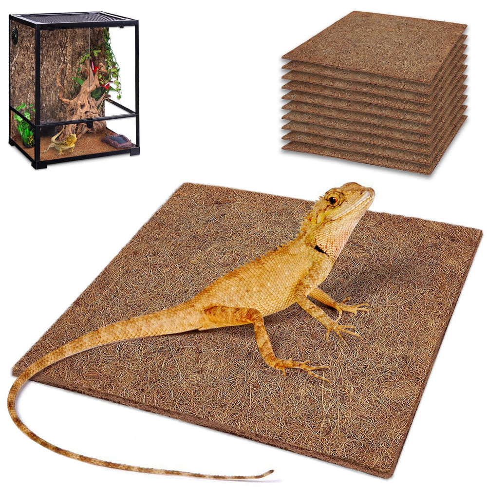 ZeeDix vue de face du tapis coco lot de 10 pour habitat naturel
