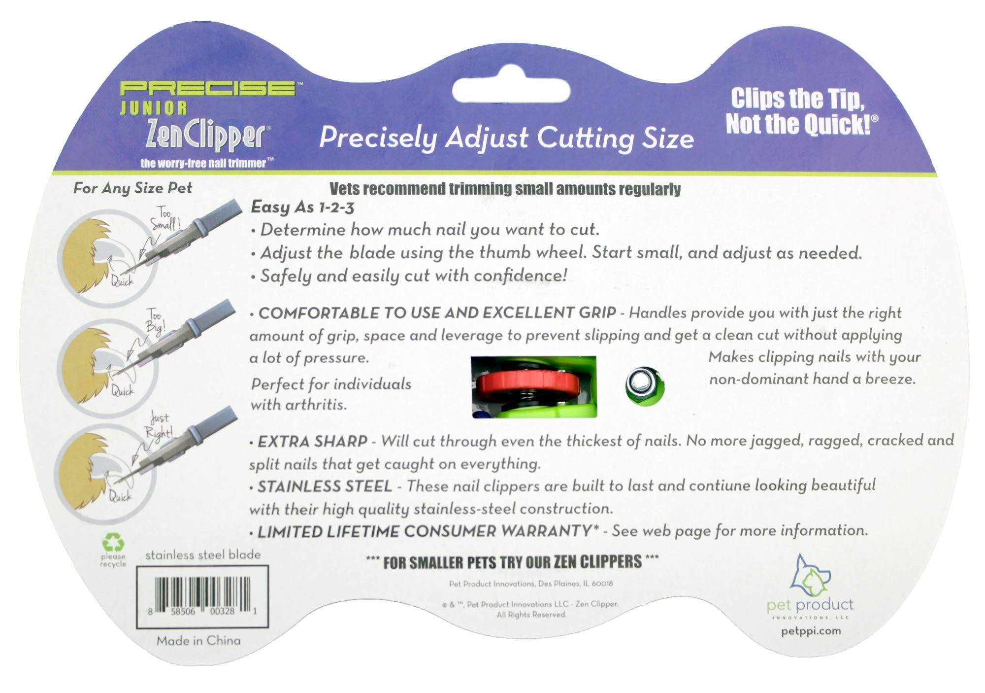 Zen Clipper présentation accessoires et carte de garantie à vie