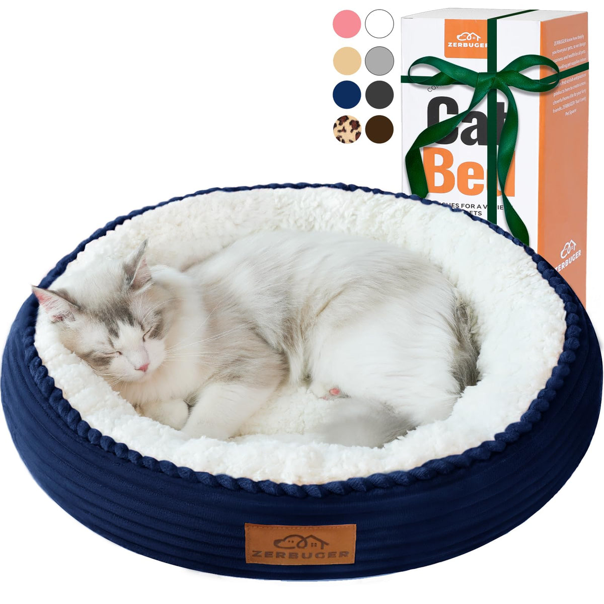 Zerbuger lit donut vu de face montrant confort et soutien