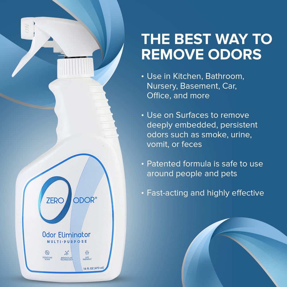 Zero Odor utilisé sur canapé montrant restauration de l'ambiance intérieure