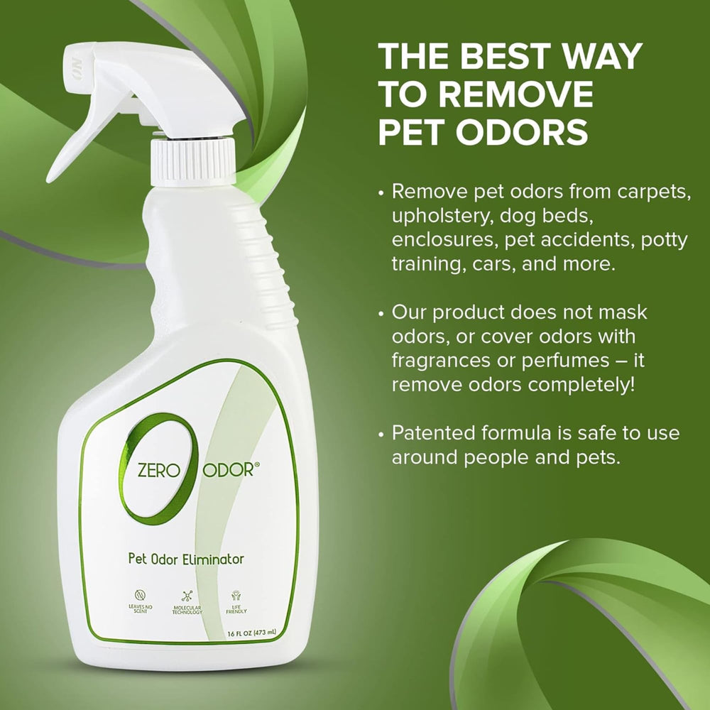 Zero Odor bouteille posée à côté d’un objet pour comparaison de taille