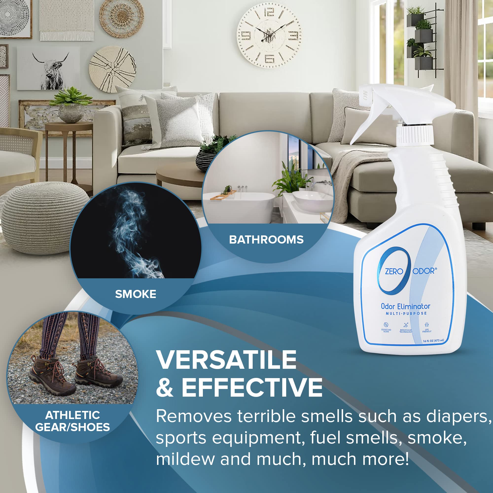 Zero Odor vaporisé sur literie propre pour un linge frais et sans parfum