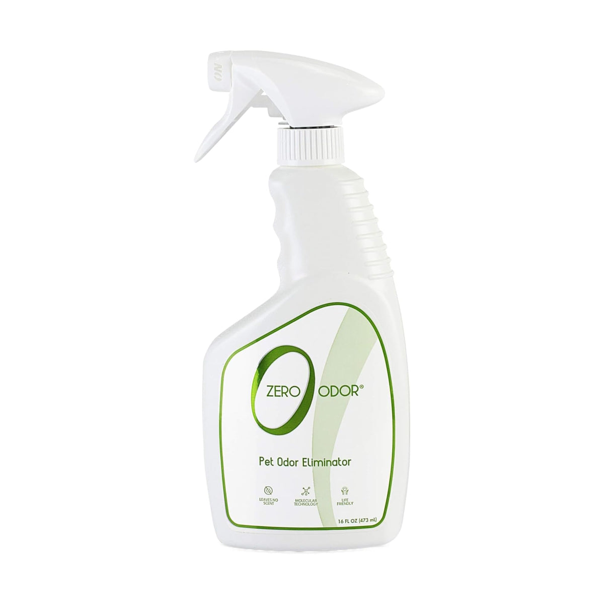 Zero Odor flacon vu de face montrant le design et l’usage facile