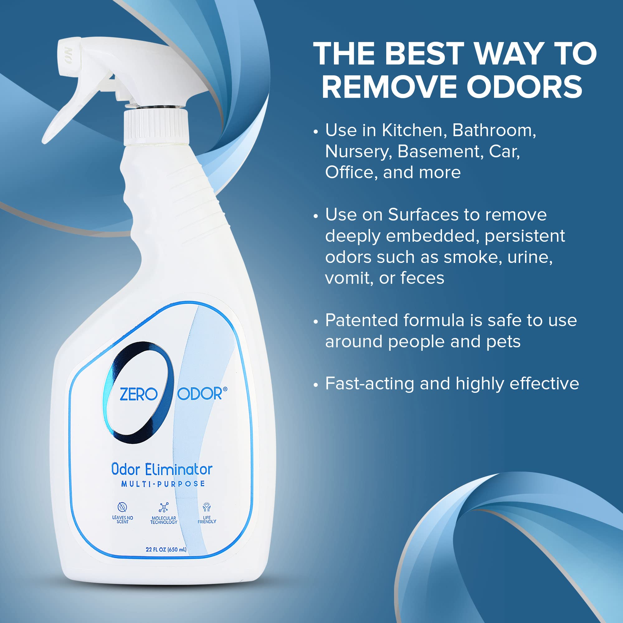 Zero Odor spray sur canapé pour éliminer odeurs d'animaux