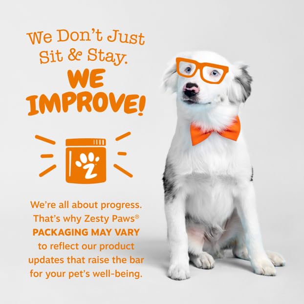 Zesty Paws ouverture de pot montrant quantité et conservation facile