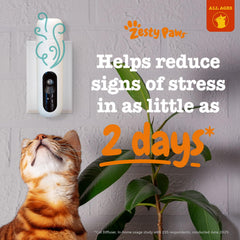 Zesty Paws gros plan texture du boîtier, qualité robuste et diffusion sûre